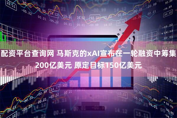 配资平台查询网 马斯克的xAI宣布在一轮融资中筹集200亿美元 原定目标150亿美元
