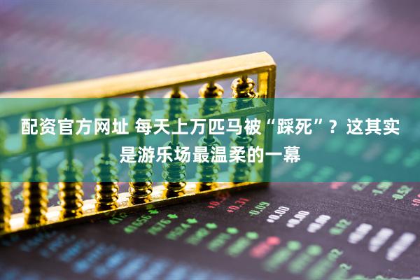 配资官方网址 每天上万匹马被“踩死”？这其实是游乐场最温柔的一幕