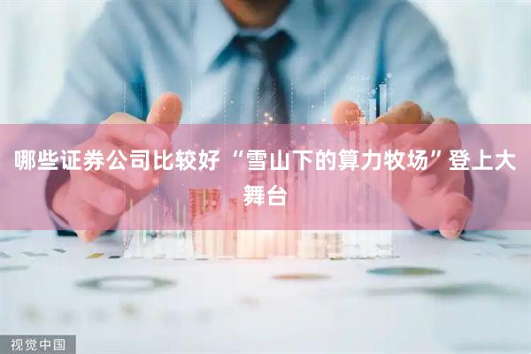 哪些证券公司比较好 “雪山下的算力牧场”登上大舞台